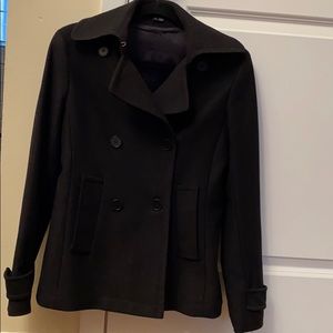 Theory double breast wool Pea Coat short